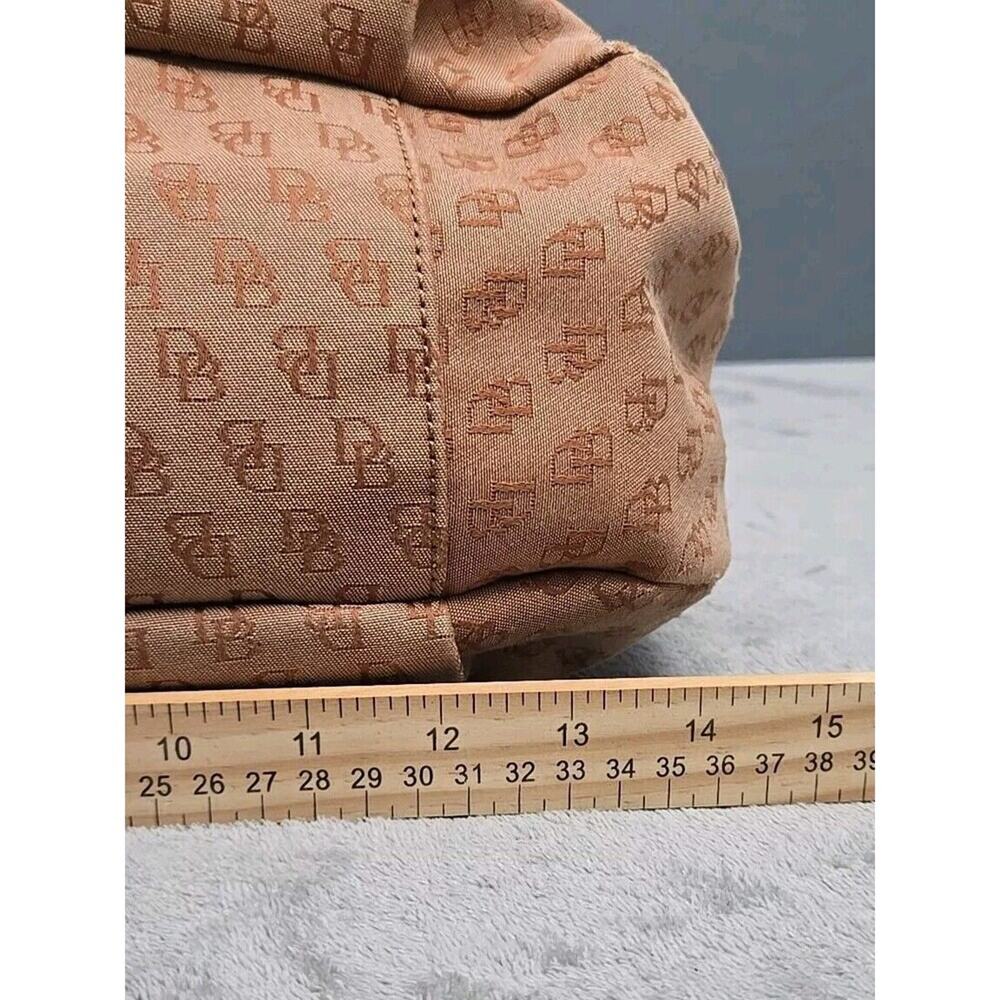 ✔️Dooney Logo Hobo Jacquard & Leather Shoulder Bag, Nina, EUC - Picture 16 of 16
